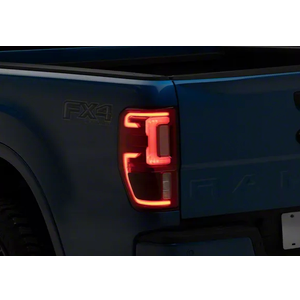 OE Style Full LED Tail Lights; Chrome Housing; Red Clear Lens; Driver Side