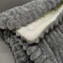 hyha Couch Covers for Dogs Washable, Non Slip Plush Dog Sofa Protectors, Fuzzy Pet Couch Covers for 3 Cushion Sofa Pet Friendly (Grey, 27.6" x 82.7")