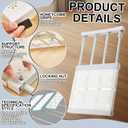 Gerrii 2 Pcs Closet Tension Shelf Rod Expandable Shelf Locker Organizer Adjustable Storage Rack Scalable Layered Divider Separator for Cabinet Wardrobe Kitchen Bathroom (10.83''-17.91'')