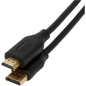 Amazon Basics DisplayPort to HDMI Display Cable, Uni-Directional, 4k@30Hz, 1920x1200, 1080p, Gold-Plated Plugs, 10 Foot, Black