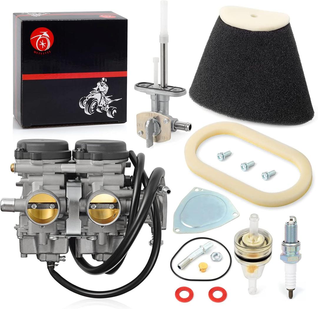 Carburetor Carb and Air Filter Foam Fuel Valve Petcock For Yamaha Raptor 660 660R YFM660R 2001 2002 2003 2004 2005