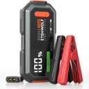 Car Battery Jump Starter Portable, 2000A Peak Jump Box- 12V Car Jump Starter for up to 8.0L Gas and 6.5L Diesel Engines, USB-C Portable Battery Jumper with Jumper Cable, Power Bank, LED Light