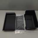 3PCS Center Console Organizer Compatible with 2020-2024 Land Rover Defender 90 110 130 (ONLY for Refrigerator Version) Armrest Storage Box Insert Tray Sets Interior Accessories (Black)