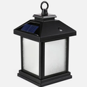 Solar Outdoor LED Lantern, 2700K Warm 7in. LED Soft White BLANK SIDE FRAME