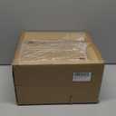 1-Pack 4.1" Amber Glass Square Bell Lamp Shade Replacement, Brown Delicate Texture Glass Cover, Torchiere Shade Decorative for DIY Pendant Light Table Lamp Swag Ceiling Lamp Wall Sconce