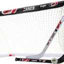 Franklin Sports NHL Mini Hockey Set - Kids Indoor Knee Hockey Goal, Ball, + 2 Stick Combo - Youth Team Indoor Toy Set - Official - Ages 3+
