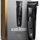 MANSCAPED The Beard Hedger Men's Premium Beard Trimmer, 20 Length Adjustable Blade Wheel, Stainless Steel T-Blade for Precision Facial Hair Trimming, Cordless Waterproof Wet/Dry Clipper