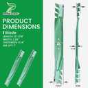 942-04308-X 42 inch Deck Mower Mulching Blades with 712-0417A Nuts
Fit ZT1 42 LTX1040 LTX1042 XT1 LT4200 RZT42, Replace Cub Cadet 42 inch Mower Blades 942-0616A 742-0616A 942-04126 742-04126