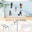 UKCOCO Acrylic Display Risers 2-Pack 11.415.905.51In Clear 3-Tier Stand Space-Saving for Desktop Organization for Action Figures, Figurines, Collectibles Display
