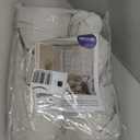 MIULEE 100% Blackout Linen Curtains for Bedroom, Ivory Solid Luxury Decor Thermal Insulation Room Darkening Drapes for Living Room Nursery Back Tab Rod Pocket 42 x 84 Inches, 2 Panels