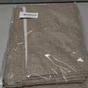RAIN CITY Linen Brown Curtains 84 Inch Long 2 Panels Burg, Full Blackout Back Tab Pleated Look Drapes with Hooks, Thermal Insulated Boho Farmhouse Curtains for Living Room (50x84 in Lenght,Linen)