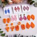 13pcs Minimalism Polymer Clay Cutters | Boho Clay Cutters | Jewelry Making Kits | Clay Earring Cutters | Polymer Clay Tools | Polymer Clay Cutter for Jewelry Making