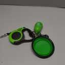 Retractable Green Dog Leash for Medium & Small Dogs & Cats - 16.5FT Tangle Free, Heavy Duty Walking Leash with Anti Slip Handle, Pause & Lock Strong Nylon Tape
