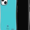 iFace First Class Designed for iPhone 13 (6.1")  Cute Shockproof Dual Layer [Hard Shell + Bumper] Phone Case [Drop Tested] - Turquoise (Emerald (Blue))