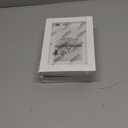 Egofine 4x6 Picture Frames Set of 4, Made of Solid Wood Covered by Plexiglass 3.5x5 with Mat or 4x6 without Mat, for Table Top Display and Wall Mounting Photo Frame White