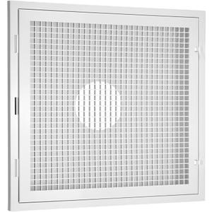 2'x2' Lay-In Return Grille with Egg Crate Filter Grid (1 Pack, White)