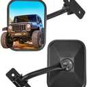 JOYTUTUS Mirrors Doors Off Compatible with Wrangler TJ JK JKU 1997-2018, Easy-Install Quick Release Side View Mirrors, No Vibrate & Wobble, Not Fit Doors On