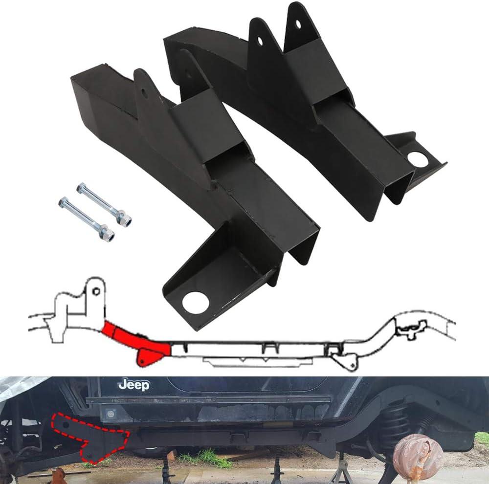 NIXFACE Front Driver and Passenger Trail Control Arm Frame Repair Fit for 97-06 Jeep Wrangler TJ LH RH