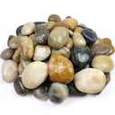 YISZM 40lbs Large River Rocks for Landscaping, 3-4" Decorative Pebbles for Garden Design, Hand-Picked Smooth Stones for Fish Tank, Flower Pots, Indoor Water Fountains, Pathways, Backyard, Mixed Color