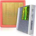 COCOAUTO Engine Cabin Air Filter Set for Ford F150 (2015-2025 2026) 2.7L 3.0L 3.3L 3.5L 5.0L, Ford Expedition Lincoln Navigator (2018-2024), Replace FL3Z19N619A FP79 FA1883