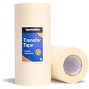 12" x 300' Roll of Paper Transfer Tape for Vinyl, Made in America, Premium-Grade Transfer Paper for Vinyl with Layflat Adhesive for Cricut Crafts, Decals, and Letters