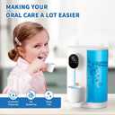 Automatic Mouthwash Dispenser 20.3 oz Touchless for Bathroom, 4 Dispensing Levels, Magnetic Cup, USB Rechargeable, Wall/Countertop, Kids Adults - Bathroom Accessories
