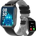 Smart Watch for Kids, 1.85" Fitness Tracker with Heart Rate, Sleep Monitor, IP68 Waterproof Smartwatches with Video Music, Pedometer, Game, NO APP/Phone, Gift for Boys Girls. (Builtin AI, Silver)