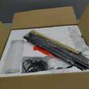 2-Light Floor Lamp, Mid Century Floor Lamp with White Fabric Shade, Standing Lamp Tall Lamp for Living Room Bedroom, 3 Color Temperatures 9W Bulb Include (Black & Glod)