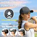 2Pack Womens Criss Cross Ponytail Baseball Cap, Quick Drying UV Protection Breathable Sport Outdoor Sun Hat