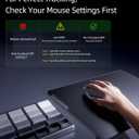 llano MP001 Gaming Glass Mousepad for FPS Esport, 17.7x15.8 Tempered Glass Mouse Mat, Ultra-Smooth 0.85m Micro-Etched Surface, 3mm Thick, Non-Slip Base, Compatible with Viper/G502, XL 450mm x 400mm, 17.7L x 15.8W inches
