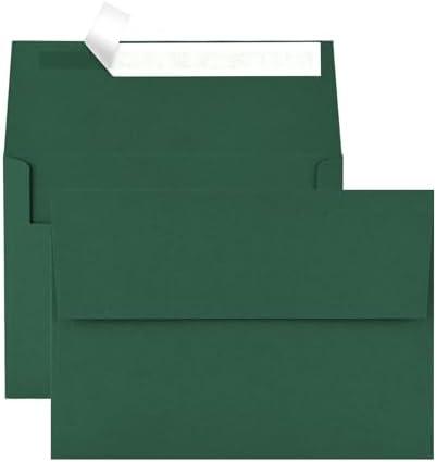 50 Pack 4x6 Envelopes for Invitations,4.75x6.5 inches,A4 Envelope Green Self Seal,Printable Envelopes for Wedding,Invitation,Baby Shower,4x6 Cards, 4Pack