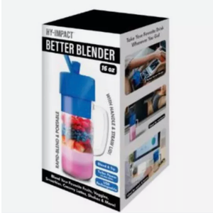 Better Blender Turbo Power USB Rechargeable 16 Oz
