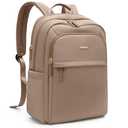 GOLF QUALITY Travel Backpack for Women Personal Carry On Bag Business Weekender Hiking Multilayer Laptop Bag,16 Inch,Champagne Brown