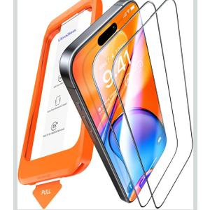 UltraGlass Unbreak Top 9H+ Glass for iPhone 16 Pro Screen Protector 6.3" (12FT Military Grade Shatterproof) Screen Protector 16 Pro Tempered Glass (Longest Durable) Full Coverage 16Pro, 1 Pack