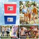 LifeBROS 11 Qt Insulated Portable Cooler Leak-Proof Ice Chest Lunch Box Hard Coolers with Extra Ice Pack for BBQ, Camping, Pincnic-Red