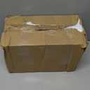 11.8" Tall Blown Green Glass Vase, Colorful Opaque Glass Vase, Unique Design Wide Mouth Art Decoration for Home, Living Room, Dining Table, Pampas Grass Decor (Green)