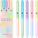 YOXMJDB Gel Pens, 3 Pcs Medium Point Smooth Writing Pens Cute Pens for Women, High-End Series 0.7mm Black Ink Pens for Journaling Note Taking, School Office Supplies (Gradient Morandi)