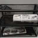 2-Pack Rat Traps Humane Live Mouse Vole Chipmunk Trap Cage for Indoors and Outdoors (Black)