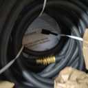 Wiseflow Garden Hose 75FT x 3/4", Heavy Duty Rubber Hose, Water Hose with Five Layered Braiding, Male Female Fittings, 1200PSI Burst, 300PSI Working for Yard, Car Wash, Pets (Black)