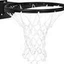 Basketball Rim Replacement, Single-Spring Breakaway Basketball Rim Outdoor Indoor, Universal 18 Inch Heavy Duty Basketball Hoop Rim and Net (BLACK)