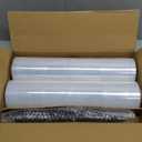 MUNBYN Shrink Wrap, Stretch Wrap with Handles, Stretch Film Roll Industrial Strength, Plastic Wrap for Pallet Wrapping Shipping Moving, 15 Inch x 1000 Ft, 2 Pack, 60 Gauge