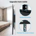 HOME VISION Heavy Duty Fixed TV Wall Mount for Most 32-86 Inch Flat TVs, Max VESA 600X400mm up to 165lbs Fits 16/18/24 Inch Wood Studs, Universal Low Profile Wall Mount TV Bracket, Space Saving HV8601