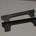 Stove Gap Covers Stainless Steel, Adjustable 13.8-27.5 In(2 Pack), Heat Resistant, Gas Stove Side Gap Protector (Matte Black)