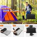 Fragess Portable Camping Cot, Sleeping Cots for Adults, 28" Extra Wide Heavy Duty Folding Cot Max Load 600LBS with Thick Mattress, Portable Camping Bed for Outdoor Camp/Office, Home Nap (Black)