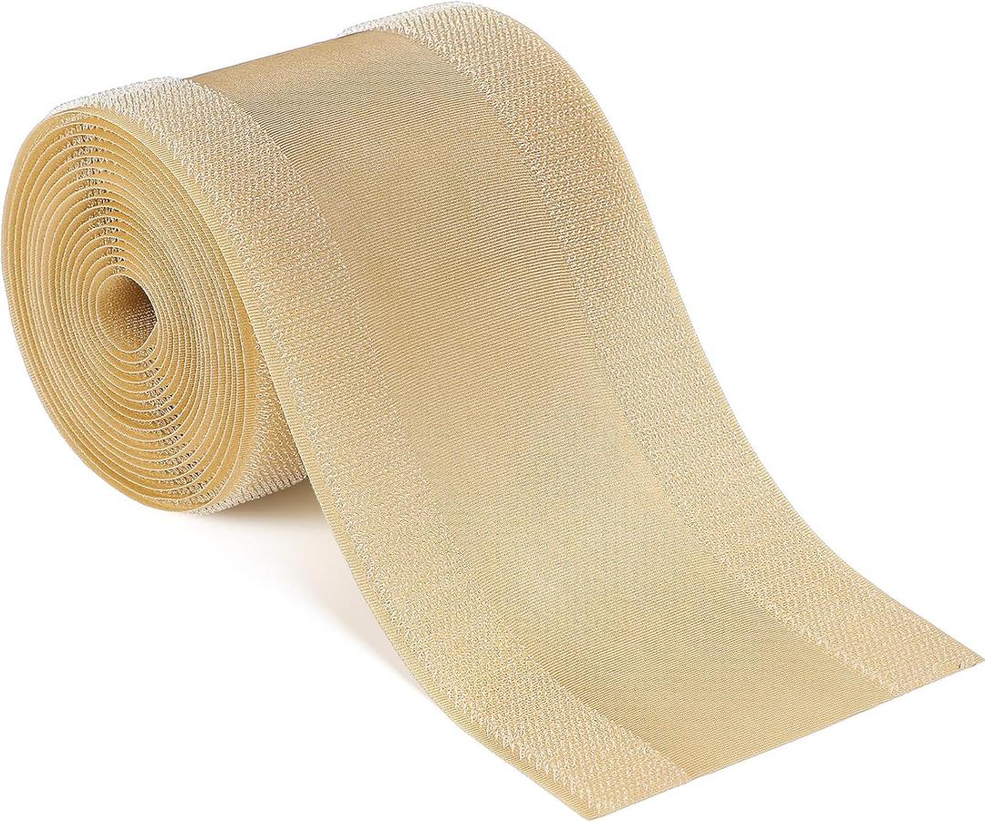 WILLBOND Carpet Cord Cover Cable Grip Floor Cover Cable Protector Management Only for Commercial Office Carpet (Khaki,9.84 ft)