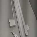 No Tools No Drill Cordless Mini Blinds 32" Wx 36" H, 1" L-Shaped Blades, Horizontal Vinyl Blinds for Indoor Windows, White