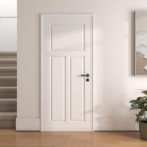 OHTOMO 30"x 80" 3-Panel Interior Door,T Type Solid Core with MDF Door Slab, White Primed, Without Frame and Hardware Kit, for Pantry Closet Laundry Room Bedroom