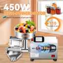 Newhai 450W Electric Tomato Strainer Commercial Tomato Milling Machine Stainless Steel Food Press Sauce Maker Food Squeezer Machine 110volt