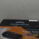 95kpa Vacuum Sealer Machine,Commercial Full Automatic Food Sealer,Powerful Sealing System with Double Heat Seal,Bags Storage, Easy-Lock Handle,Build-in Cutter,1 Bag Rolls and 10 pcs Pre-cut Bags (Black)