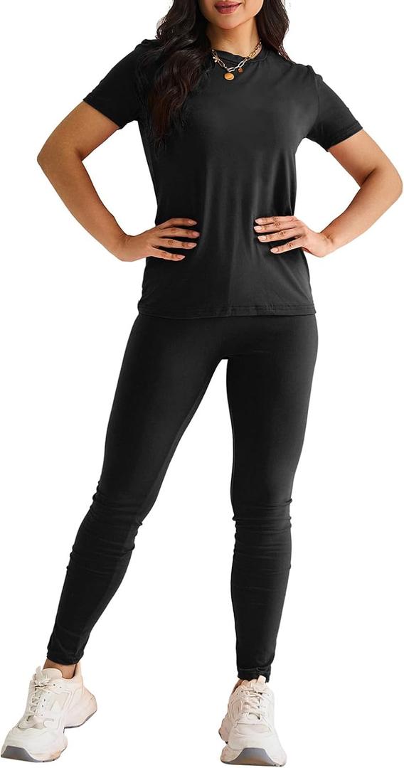 2 Piece Lounge Sets for Women - Casual Summer Set Breathable Workout Outfit Lightweight Lounge Clothes Athletic
